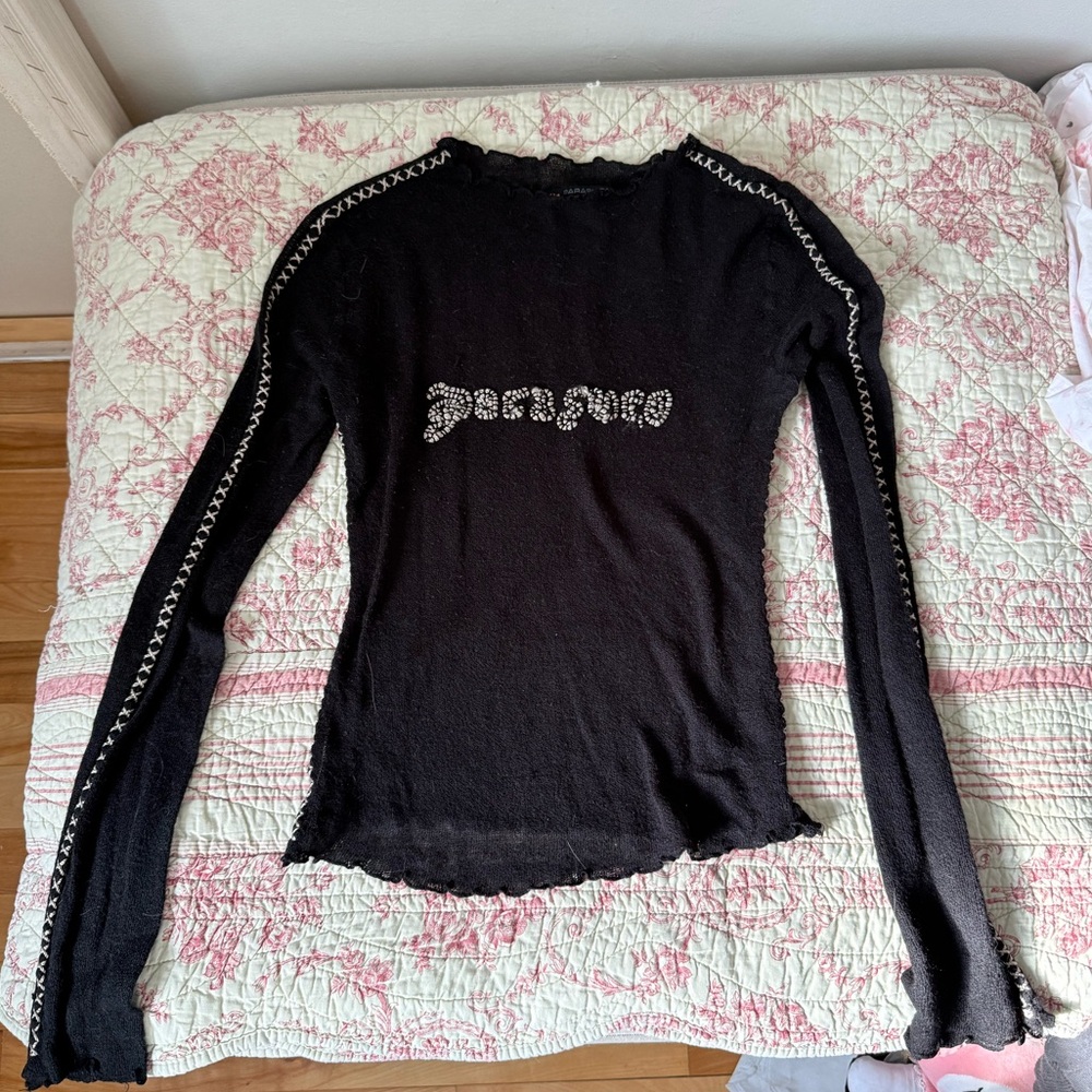 Sheer black Parasuco top